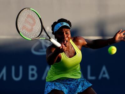 Venus Williams said she has heard 'such great things' about the MWTC from her sister, Serena, who played the event in 2017. EPA