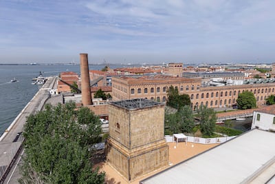 The full-scale installation is presented in the open-air courtyard of Iuav University of Venice’s Cotonificio campus. Photo: The National Pavilion of Syria - Venice Biennale