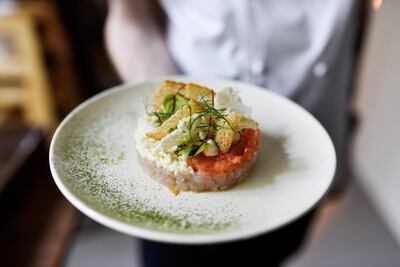 Emirati sea bass tartare at Boca