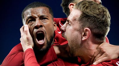 Georginio Wijnaldum: 9/10: Came on for the injured Andy Robertson and turned the game with two goals in as many minutes. His header for the third goal was a thing of beauty. Few substitutes have made a greater impact on a match of such magnitude. AFP