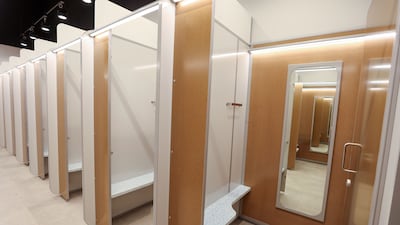 The fitting rooms at Primark in Dubai Mall