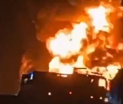 The Indian government said 45 people died after the bus collided with a diesel tanker.