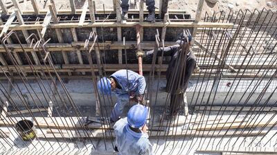 BMI Research said that' it will be 2020 before Saudi Arabia again overtakes the UAE as the largest construction market' in Mena. Reem Mohammed / The National