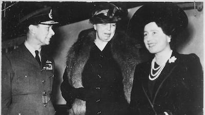 The queen is received by Eleanor Roosevelt, the US first lady at the time. Photo: US National Archives