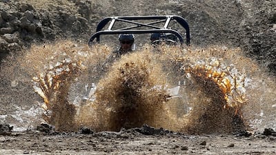 The Argo 8x8 XTI, an 8-wheel drive amphibious utility terrain vehicle, during a military exercise in action at the Eurosatory international Land and Air-Land Defense and Security fair in Paris. Yoan Valat / EPA