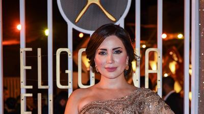 Syrian actress Nesrine Tafesh poses for a photo.