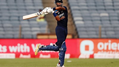 India's Krunal Pandya scored a fifty on ODI debut against England in Pune on Tuesday. Reuters