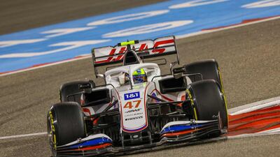 Haas F1's driver Mick Schumacher during the Bahrain GP. AFP
