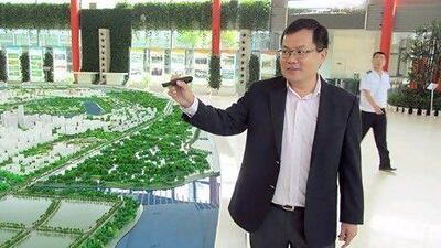 Ho Tong Yen, the chief executive of Tianjin Eco-city, says the project aims to create enough jobs for people to work here. Daniel Bardsley / The National