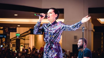 Jessie J performing at Dubai's Mall of the Emirates in 2017. Picture by Vlad Ivanov