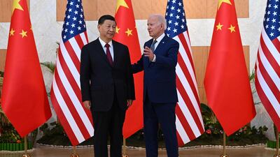 Presidents Biden and Xi met on the sidelines of the G20 Summit in Bali, Indonesia. AFP