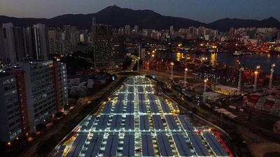 The coronavirus disease isolation facility in Tsing Yi, in Hong Kong. Reuters