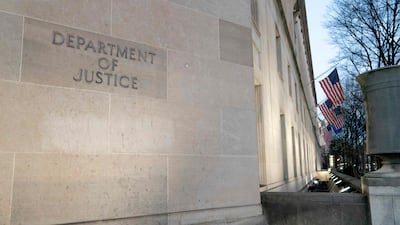 The US Department of Justice building in Washington. AFP