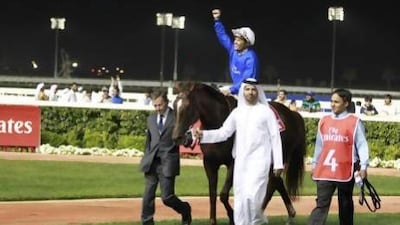 Silvestre De Sousa rode Hunter's Light to victory on Super Saturday. Neville Hopwood / Getty Images