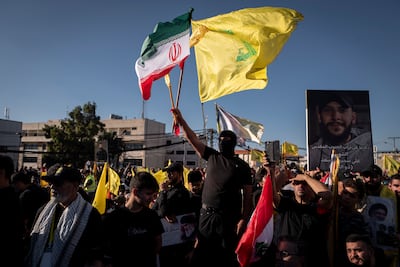 Crowds in Beirut mark the second anniversary of the assassination of Hezbollah leader Hassan Nasrallah on September 27. Getty Images