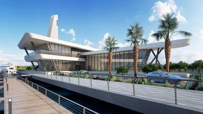 Al Qana - Marina and docks. Courtesy Department of Urban Planning and Municipalities and Al Barakah International Investment