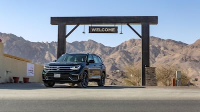 The first Teramont arrives at the Hatta Wadi Hub, an adventure park in the region. All photos courtesy Volkswagen Middle East