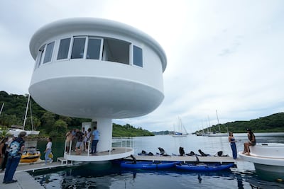 A SeaPod prototype in Panama experienced a pump malfunction in September. AP