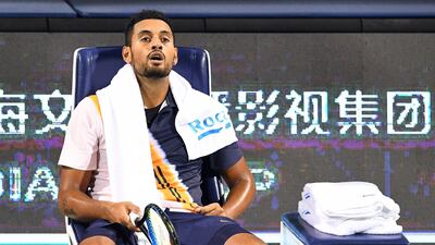 Roger Federer is among the players to speak of their concern for Nick Kyrgios after the Australian's first round match at the Shanghai Masters. AFP