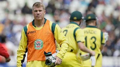David Warner was given 12 man duties during the abandoned match against New Zealand.