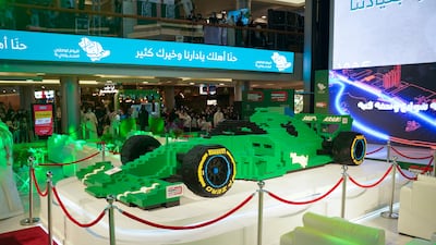 The build took place at the Red Sea Mall in Jeddah. Courtesy Saudi Arabian Grand Prix