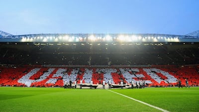 A view of Old Trafford before a Manchester United match in the Champions League against Bayern Munich in April 2014. Michael Regan / Bongarts / Getty Images