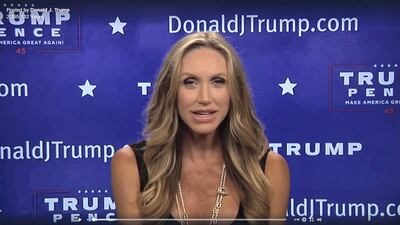 Lara Trump on Trump TV. Courtesy Facebook