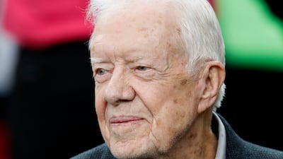 Former US president Jimmy Carter, pictured in 2016. AP