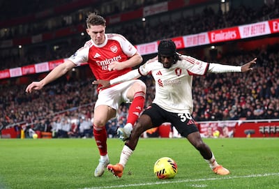 Arsenal striker Viktor Gyoekeres touched the ball just eight times in the draw with Liverpool. Getty Images