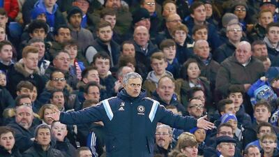 Jose Mourinho's Chelsea side lead the Premier League with a five-point advantage over second-placed Manchester City. Eddie Keogh / Reuters