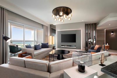 An upgraded suite in the Sheraton Jeddah Hotel. Photo: Sheraton
