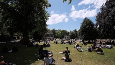 A general view of Forbury Gardens during a Black Lives Matter protest in Reading. Reuters