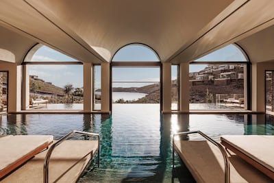 The indoor-outdoor pool at the sprawling spa. Photo: One&Only