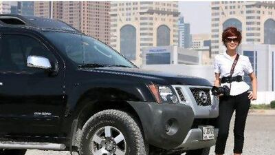 Bess Manalo loves her Xterra for its power and its ability to carry around a large amount of gear. Pawan Singh / The National