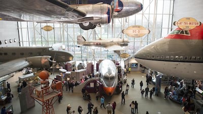 Tourists visit the Smithsonian National Air and Space Museum in Washington, DC, December 28, 2015. More than 8 million people visit the museum each year, making it one of the most visited museums in the world. The museum maintains the world’s largest collection of aviation and space artefacts. AFP