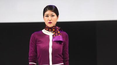 Etihad Airways says the uniforms have been created incorporating almost all the colours of its brand palette. Lee Hoagland / The National