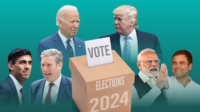Rishi Sunak faces off against Keir Starmer in the UK; Joe Biden takes on Donald Trump; Narendra Modi faces Rahul Gandhi.
