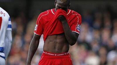 Mario Balotelli drew the ire of Liverpool manager Brendan Rodgers for trading shirts with Real Madrid's Pepe at half-time of their Champions League contest on Wednesday night. Adrian Dennis / AFP
