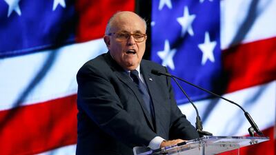 Former New York City mayor Rudy Giuliani suggested that the president wouldn’t necessarily comply with a subpoena from special counsel Robert Mueller. Joshua Roberts / Reuters