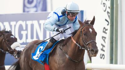 Philosopher rode to victory in the only thoroughbred race of the day.