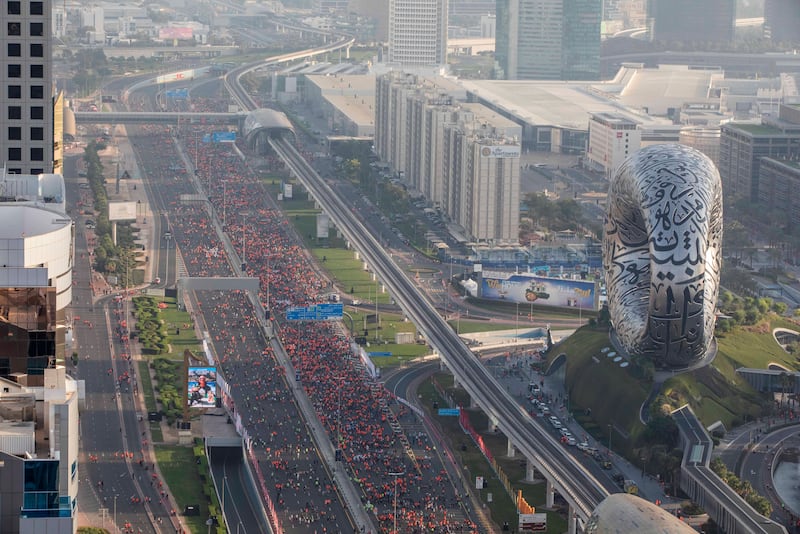 Participants in Dubai Run can choose between a 5km and 10km route. Ruel Pableo for The National