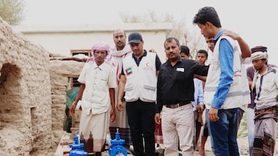 The solar-powered water pumping station in Shabwa, Yemen. WAM.