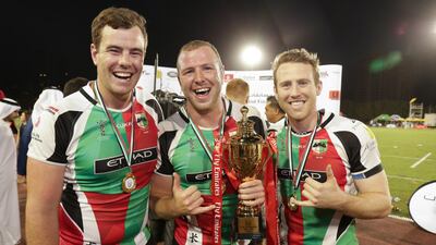 The 2017 UAE Rugby Finals Day was the first to be shown on TV. Victor Besa / The National