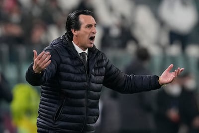 Villarreal manager Unai Emery faces an uphill battle against Bayern. AP