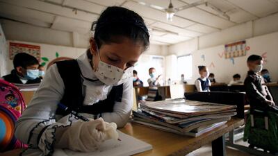 A British Medical Journal report warns against closing schools over winter as Iraqi children returned to school in Baghdad recently after months of closure. Reuters