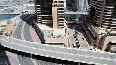 A view of Dubai Marina from Ms Sabbah's apartment