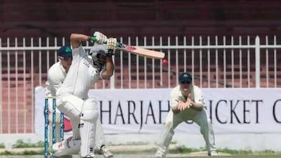 The UAE captain Khurram Khan, seen here batting for the UAE against Ireland in Sharjah in March, says his side will go into their 50-over match with 'the usual winning mentality.' Jeffrey E Biteng / The National