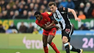 Jeremy Ngakia - 6: Had been excellent in opening 45 against Saint-Maximin but lost possession to Frenchman just after half-time that ended with Newcastle attacker opening scoring. Was beaten to ball by Joelinton when Brazilian hit woodwork in opening half. AFP