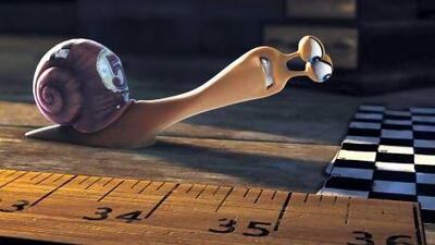 Turbo, voiced by Ryan Reynolds, is a snail with big dreams. AP / DreamWorks Animation