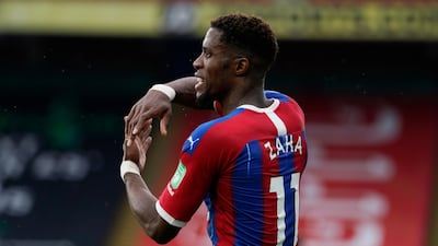 Wilfried Zaha during the Premier League match between Crystal Palace and Tottenham Hotspur. Reuters